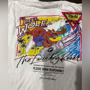 NWOT The Laundry Room Coors Light Beer Wolf Tee